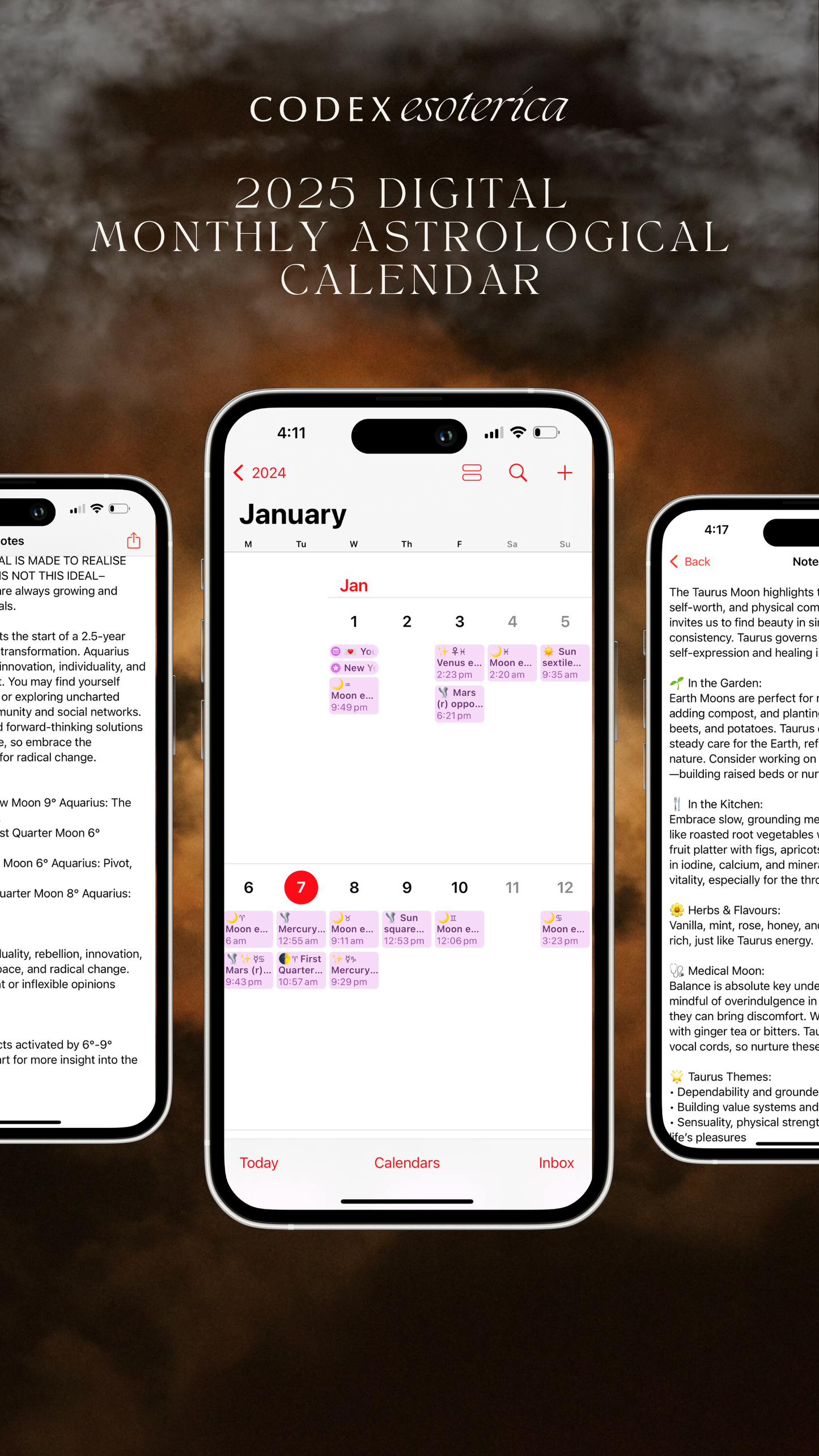 January 2025 Digital Astro Calendar